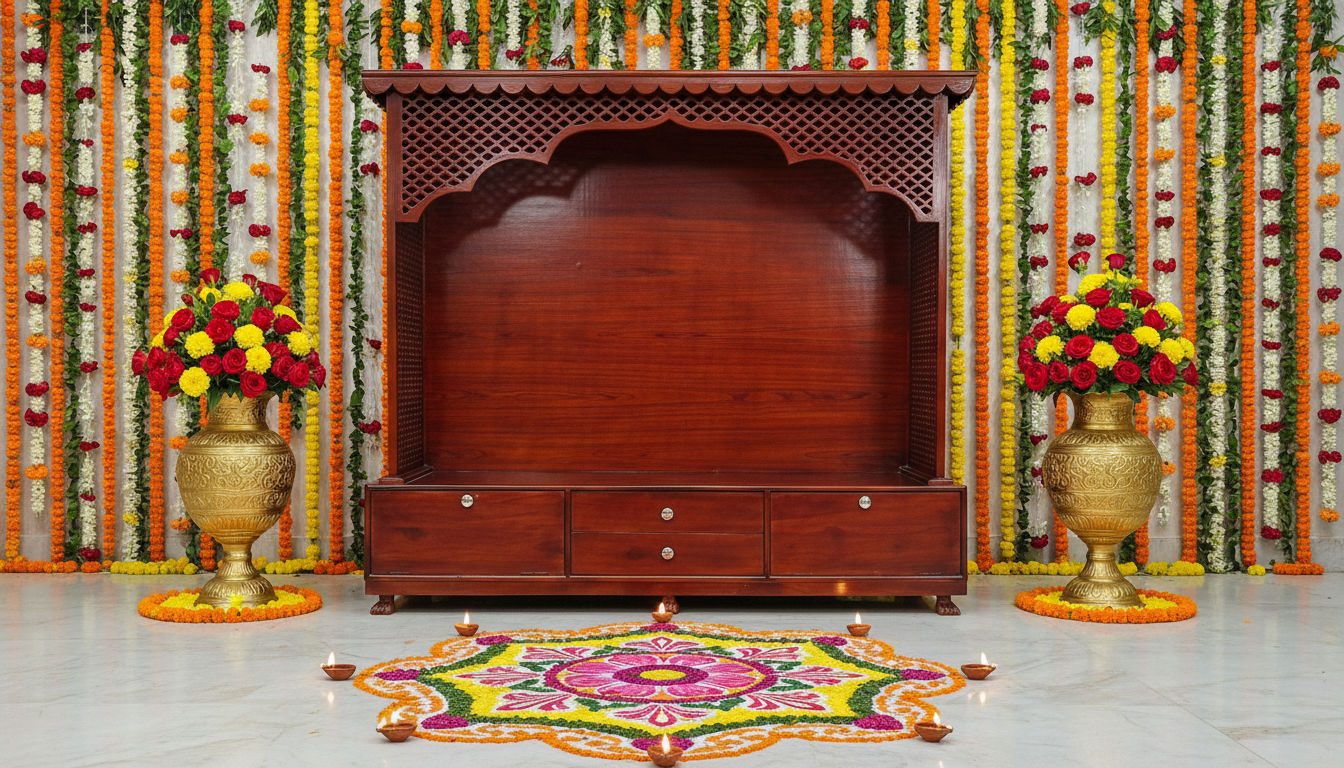Luxury Wooden Temple for Grand Homes